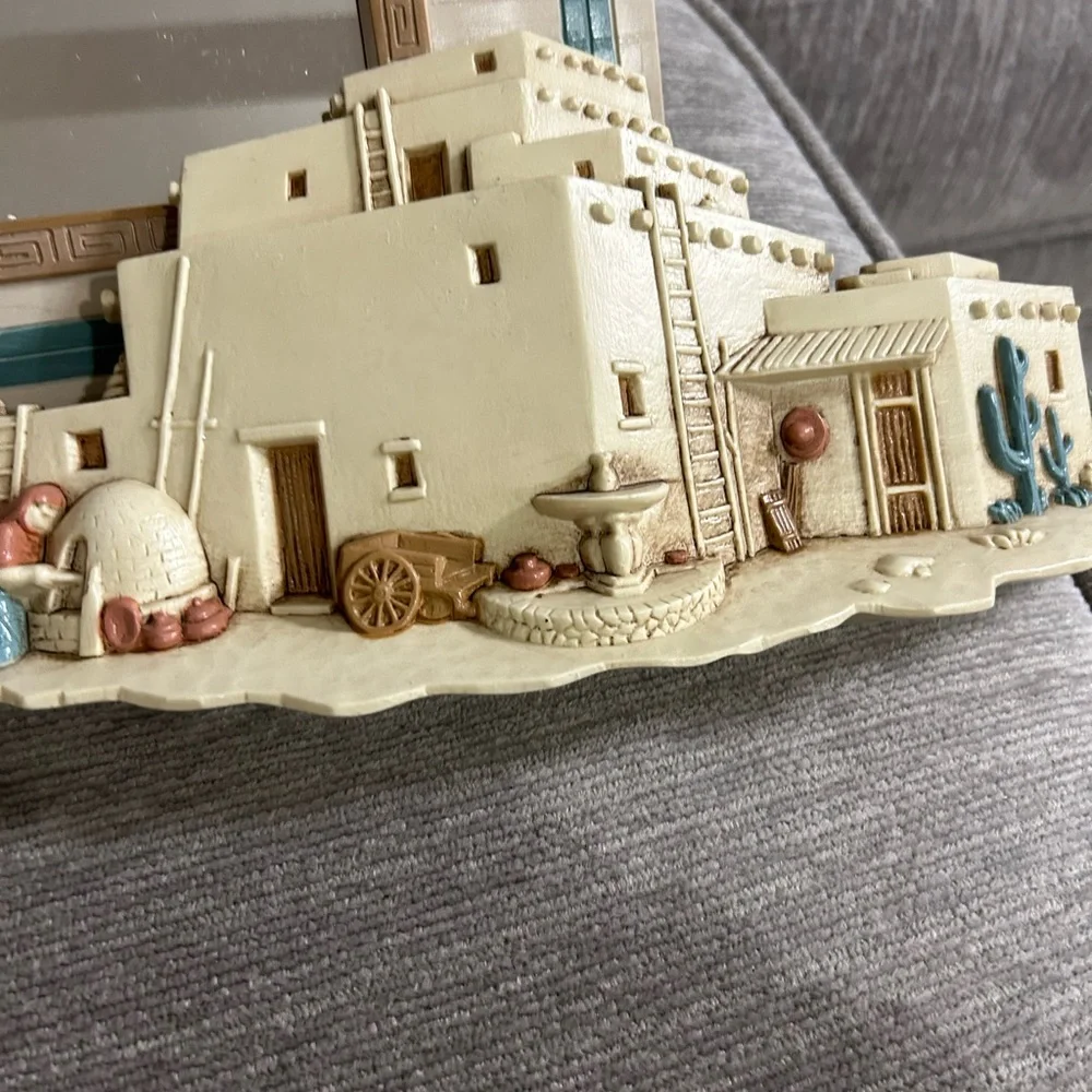 Aztec mirror & wall shelf Plaque Mission Burwood Wall Hanger Plastic Church